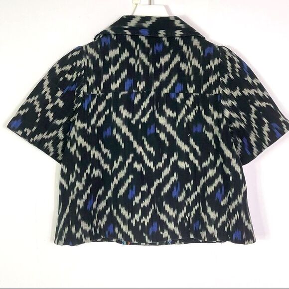 Anthropologie | Taikonhu Abstract Pattern Swing Jacket/Coat/Blazer, Size 8 - Picture 6 of 11